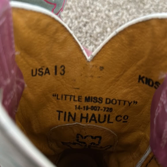 Little Miss Dotty Cowgirl Tin Haul Western Kid Boots - Picture 6 of 6
